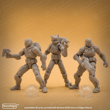 Load image into Gallery viewer, "Hazmat Response Unit" 3D printable action figure files (pre-supported)