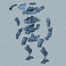 Load image into Gallery viewer, Pocket Mech™ "Police" 3D printable action figure file (pre-supported)