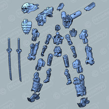 Load image into Gallery viewer, Age Of Mecha™ Exo Armor "Pirate" 3D printable action figure file (pre-supported)