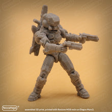 Load image into Gallery viewer, Age Of Mecha™ Lt. Marvin &quot;Cutter&quot; Cole and SGM. Connor Brady double figure pack (action figure kit print file)
