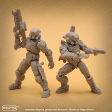 Load image into Gallery viewer, Age Of Mecha™ Lt. Marvin &quot;Cutter&quot; Cole and SGM. Connor Brady double figure pack (action figure kit print file)
