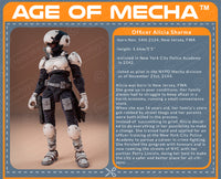 Age Of Mecha™ Officer Alicia Sharma (action figure kit print file)