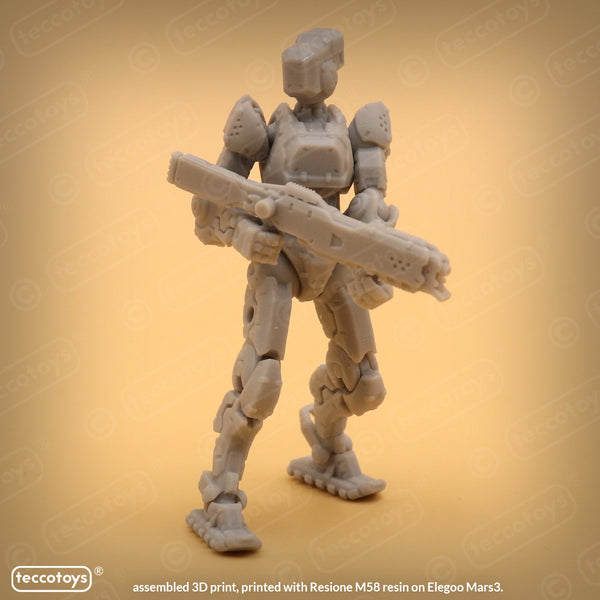 Age Of Mecha™ Combat Drone ZX-C (action figure kit print file 