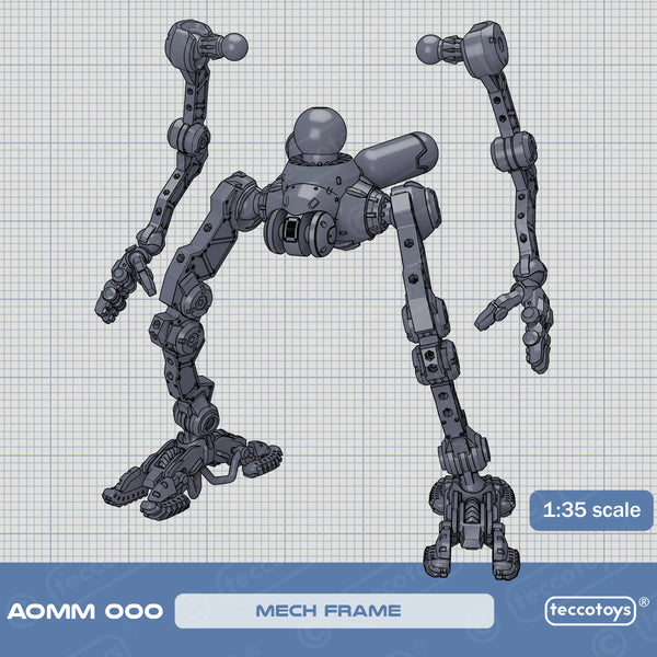 Method 2 Mech Frame Age Of Mecha™ Mech Frame (action vehicle kit print file) – teccotoys