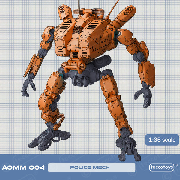 Age Of Mecha™ Police Mech (action vehicle kit print file)