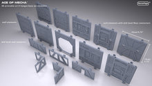 Load image into Gallery viewer, 3D Printable Sci-Fi Hangar/Base Set Elements
